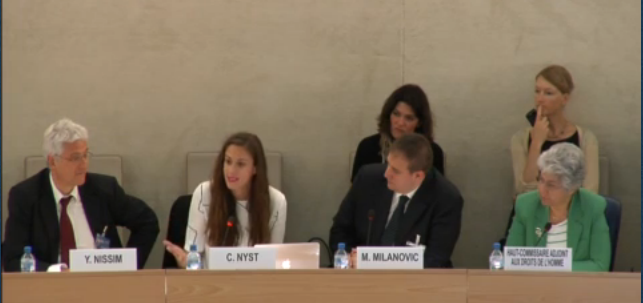Carly Nyst Addresses UN Human Rights Council